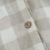 Ga Giường Linen Pháp Nhuộm Sợi Kẻ Caro Beige F58