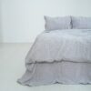 Ga Giường Linen Pháp Nhuộm Sợi Xám Nhạt F46