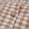Ga Giường Linen Pháp Nhuộm Sợi Kẻ Nâu Nhạt F82