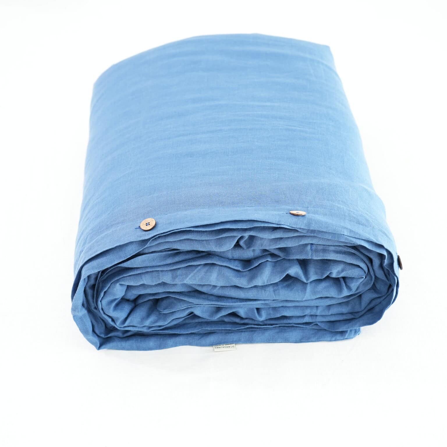 Vỏ Chăn Linen Pháp Nhuộm Miếng Xanh Navy F12