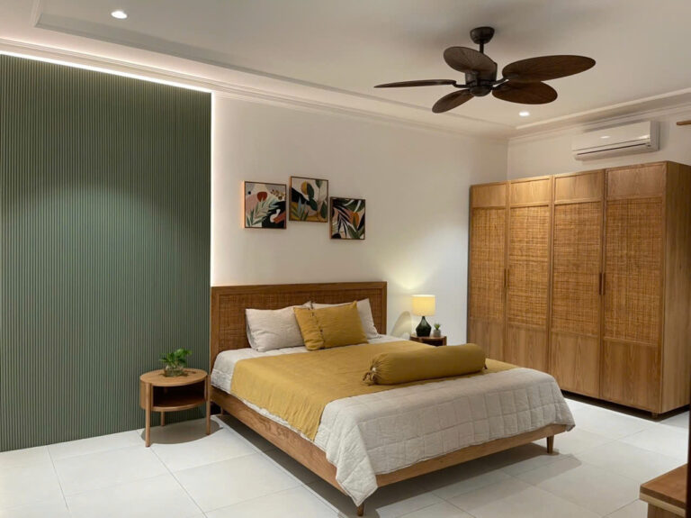 Tổ ấm Sài Gòn với chăn chần linen Pháp