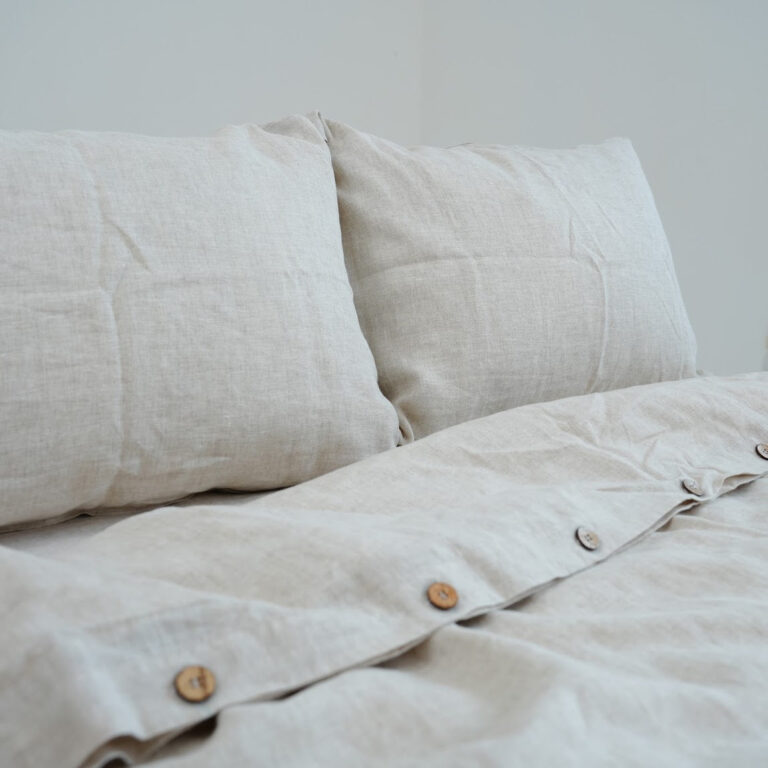 Vỏ chăn linen gấp gọn với các cỡ khác nhau